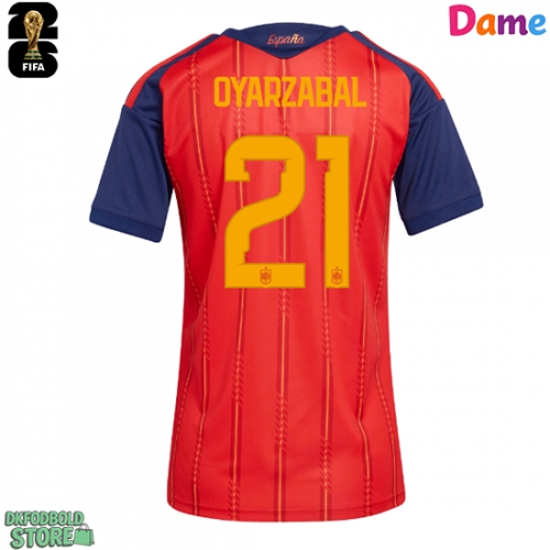 Spanien Mikel Oyarzabal #21 Replika Hjemmebanetrøje Dame VM 2026 Kortærmet